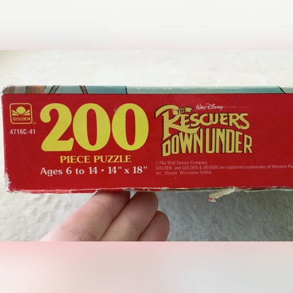 Walt Disney Rescuers Down Under 200 Piece Puzzle 1990 Complete - Picture 4 of 4